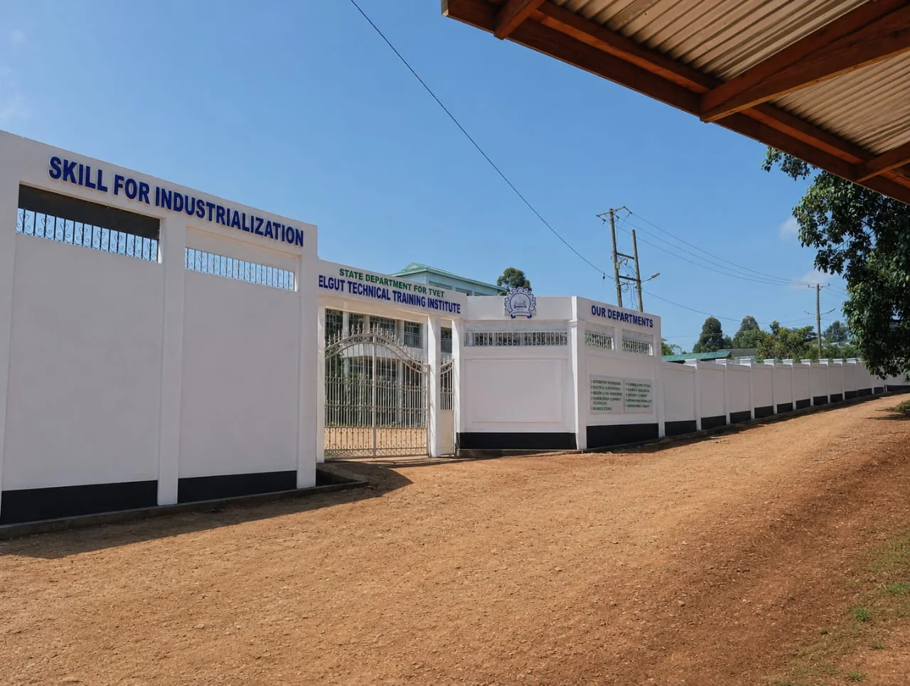 Main entrance of Belgut Technical Training Institute